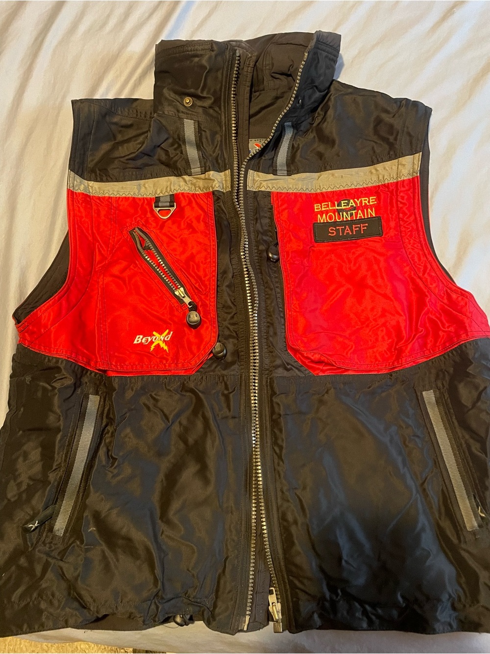 Bench Boys Black and Red Mountain Staff Vest
